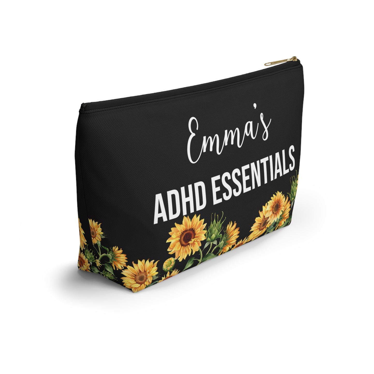 Personalized ADHD Essentials Pouch for  Daily Medication Organizer Focus Support Bag Medical Travel Storage for Kids or Adults