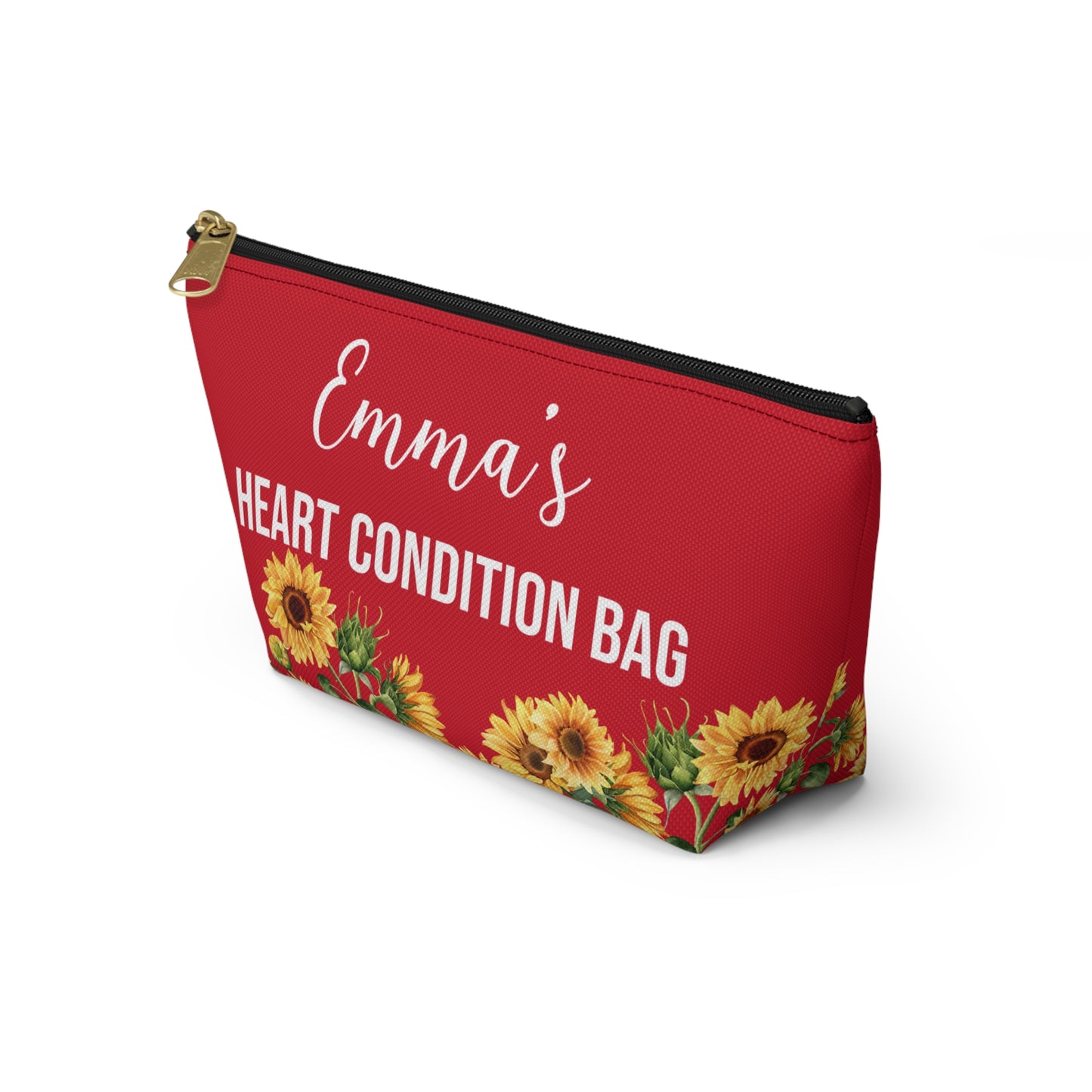 Heart Condition Bag Medical Supplies Pouch Emergency Kit for Heart Patients Personalized Travel Case for Medications and Important Info