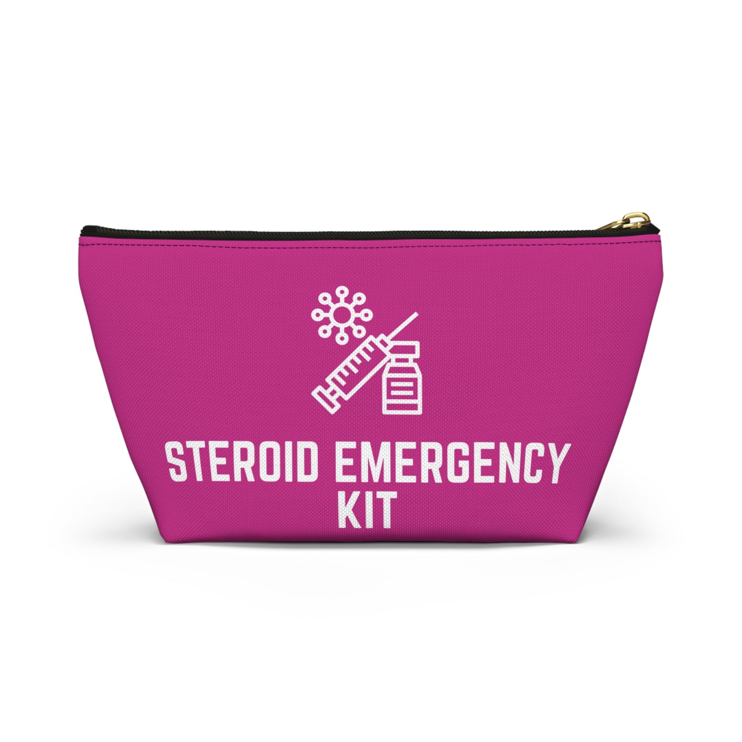 Personalized Steroid Emergency Kit Pouch for Medication Storage Travel Organizer for Quick Access to Steroid Meds and Essentials