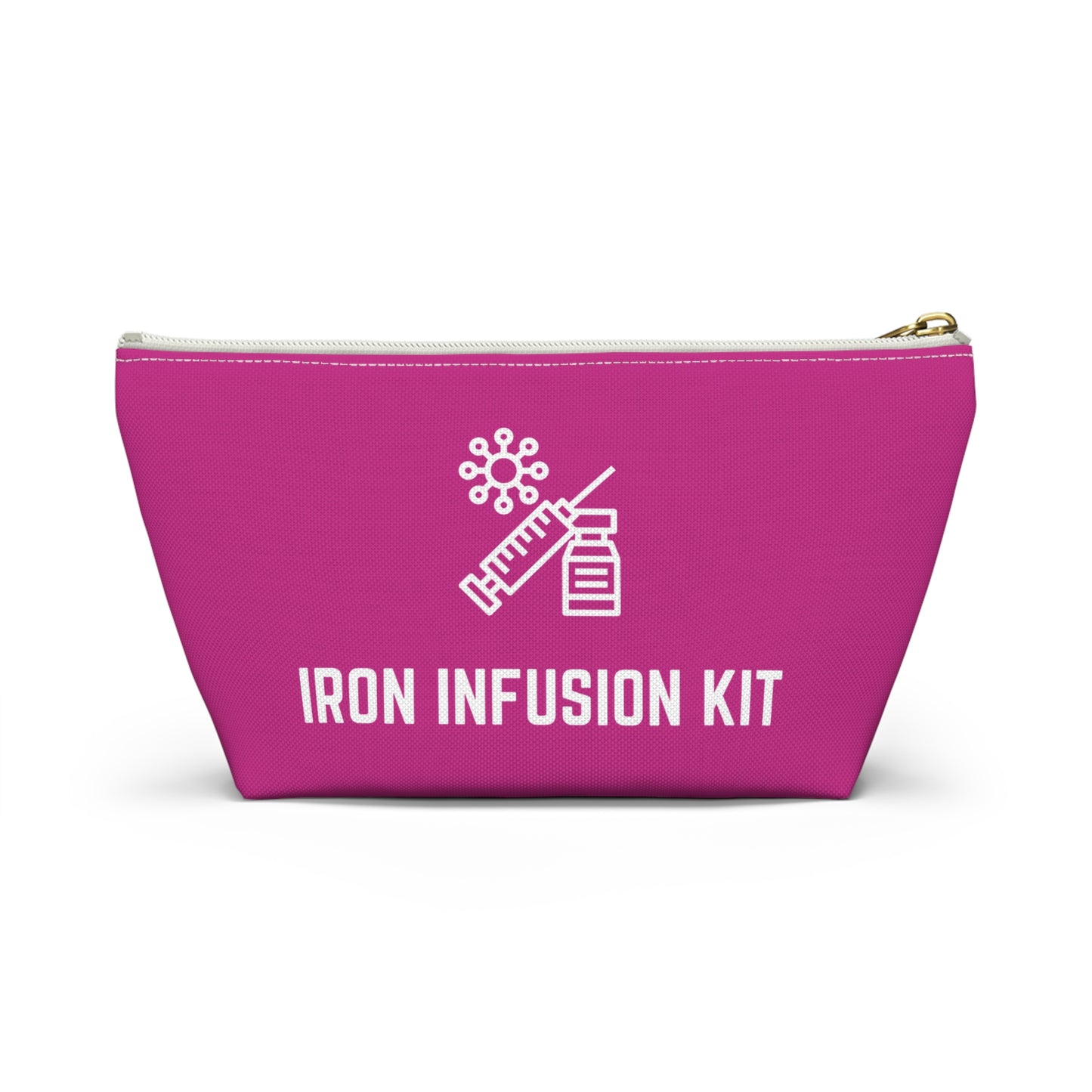 Personalized Iron Infusion Kit Pouch for Medical Essentials Storage Bag for IV Supplies Travel Organizer for Health and Wellness