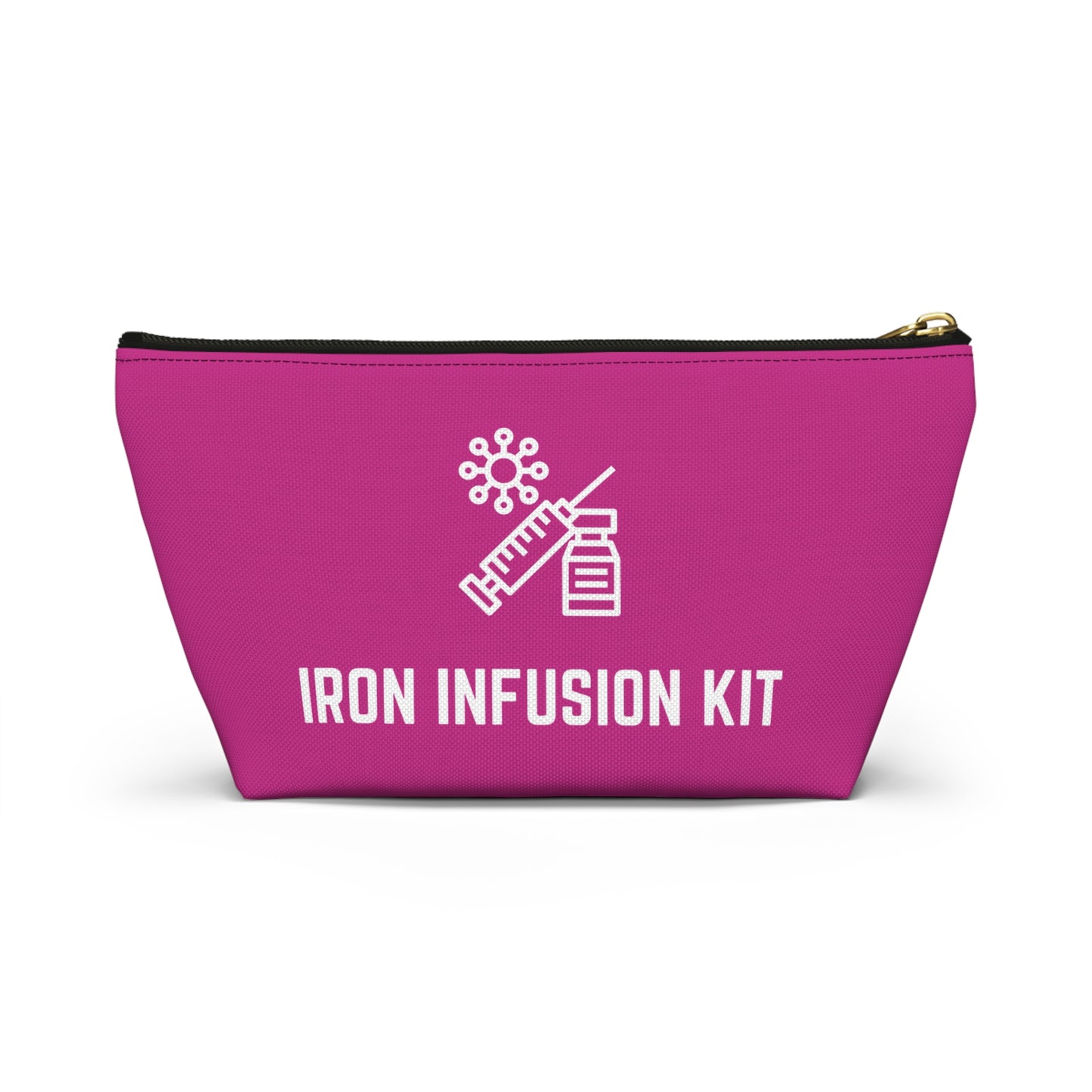 Personalized Iron Infusion Kit Pouch for Medical Essentials Storage Bag for IV Supplies Travel Organizer for Health and Wellness