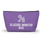 Personalized Glucose Monitor Bag for Diabetes Testing Kit Storage Travel Organizer for Glucometer Strips Lancets and Supplies