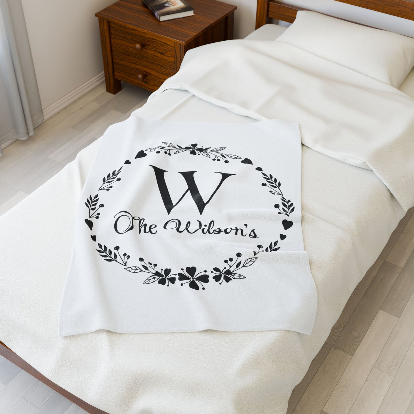 Custom Family Name Blanket, Last Name Blanket, Initials Blanket, Wedding Gift, Anniversary Gift, Housewarming Gift, Gift for Family