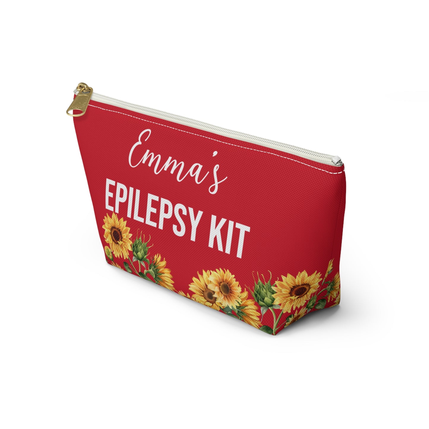 Epilepsy Emergency Kit Medical Alert Pouch Seizure Meds Bag Personalized Storage for Rescue Medication School Travel and Daily Use