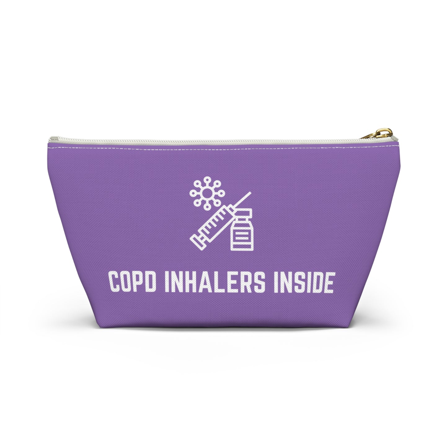 Personalized COPD Inhalers Inside Pouch for Medication Storage Travel Organizer for COPD Relief and Respiratory Health Essentials