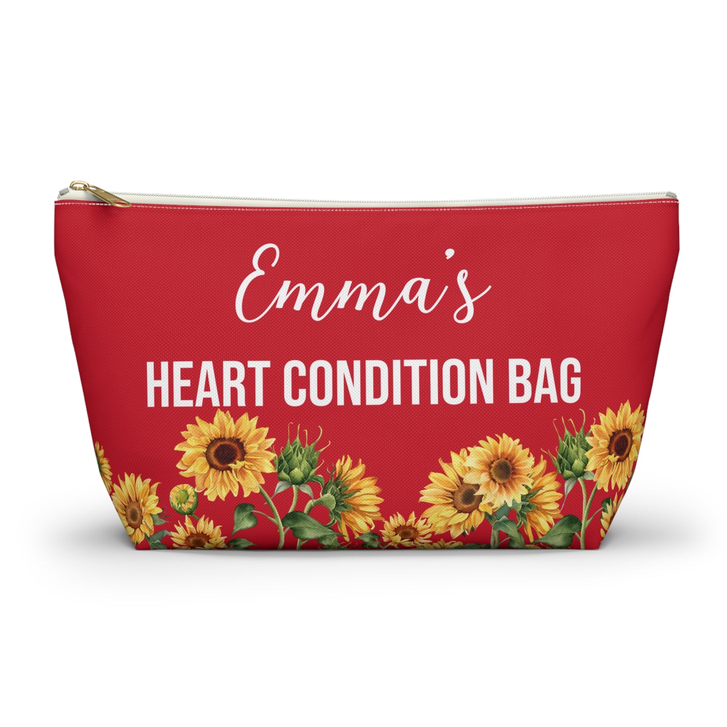 Heart Condition Bag Medical Supplies Pouch Emergency Kit for Heart Patients Personalized Travel Case for Medications and Important Info