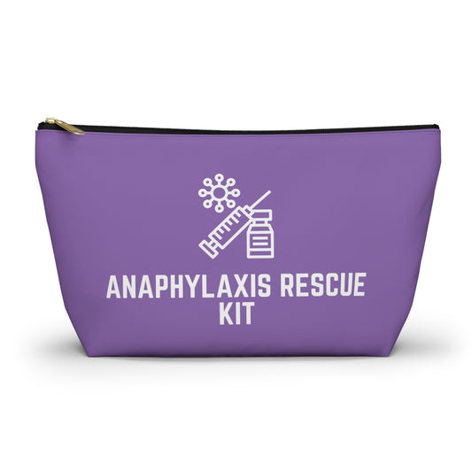 Personalized Anaphylaxis Rescue Kit Pouch for Emergency Medication Storage Travel Organizer for Allergy Emergency and Life Saving Supplies