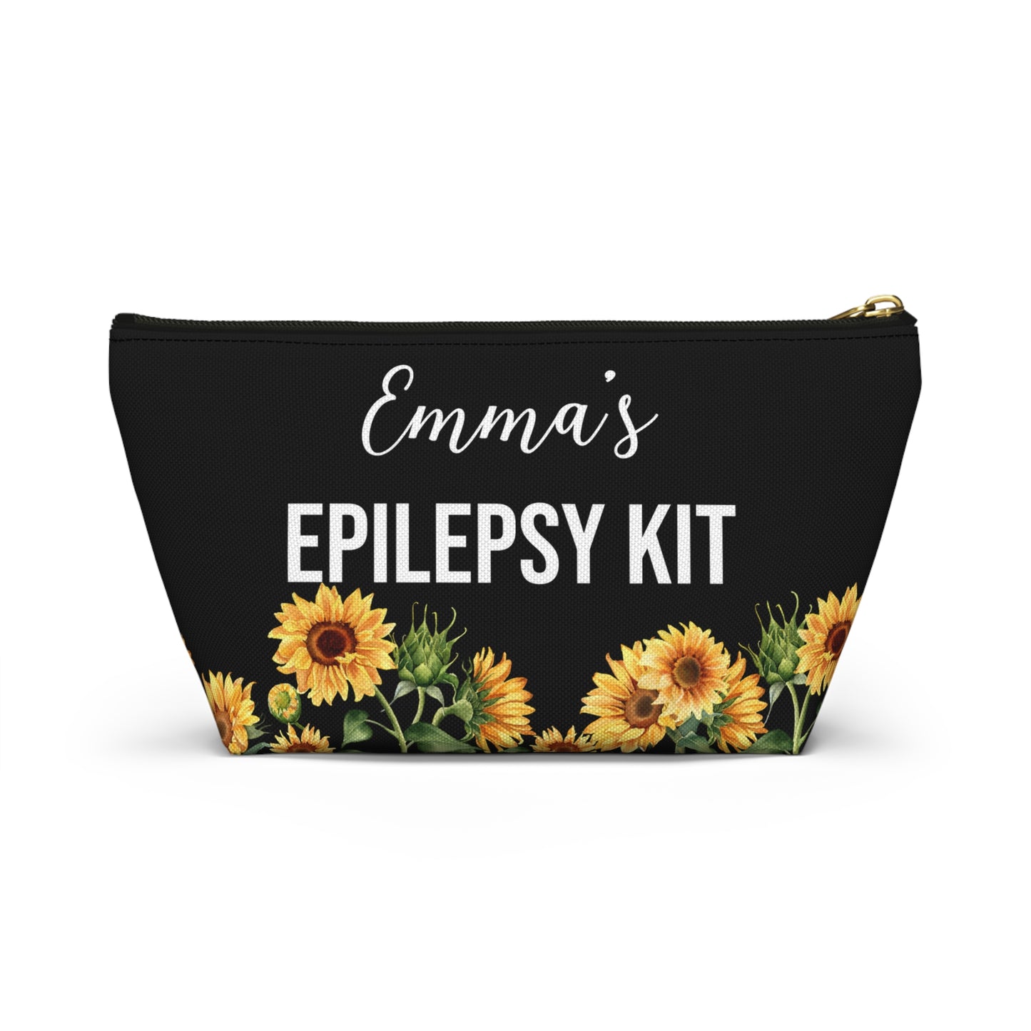 Epilepsy Kit Pouch for Emergency Meds and Daily Use Personalized Seizure Alert Bag for Medication Storage Travel and Medical Preparedness
