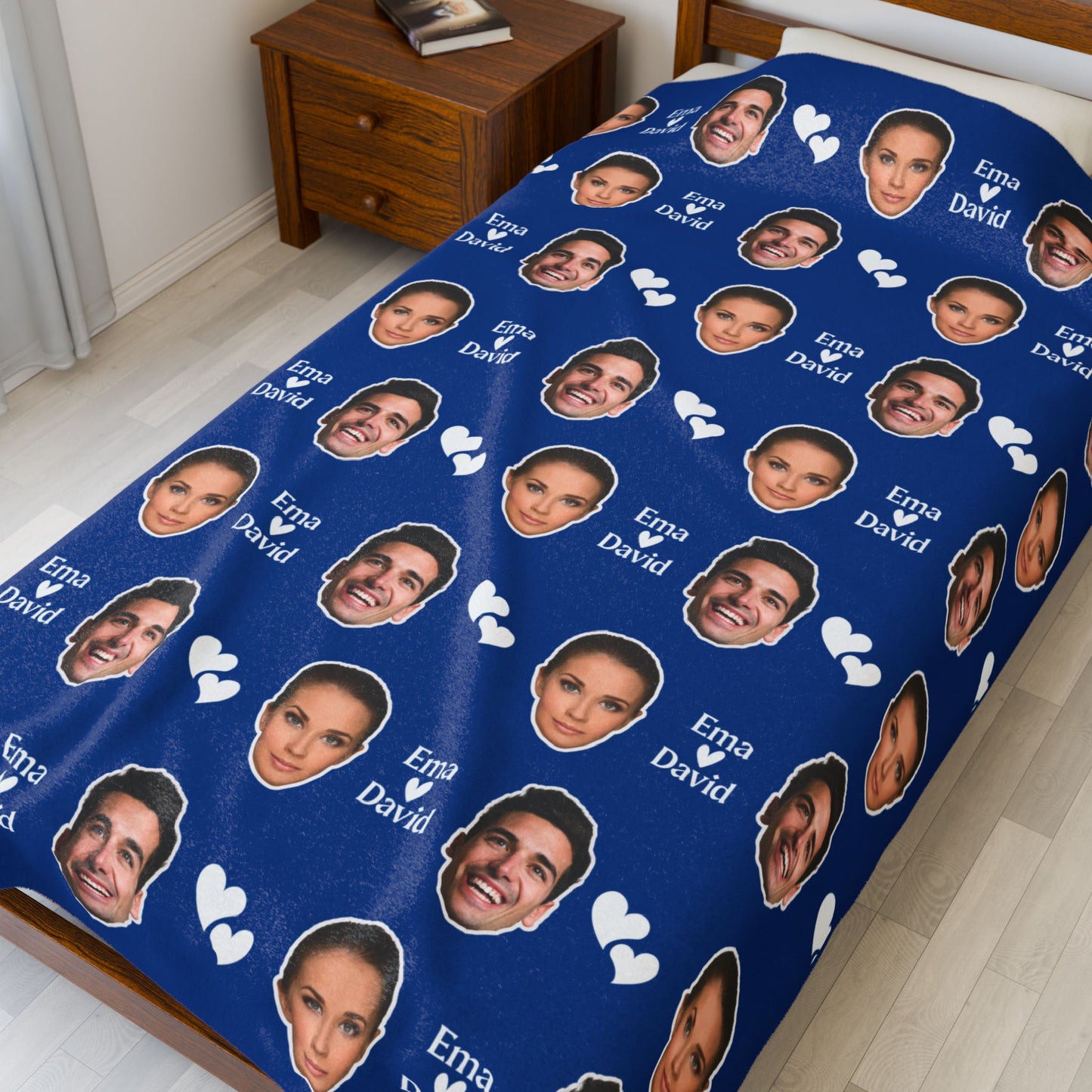 Personalized Face Blanket, Custom Photo Blanket, Faces on Blanket, Gift for Family, Custom Image Blanket, Graduation Gift, Cozy Throw