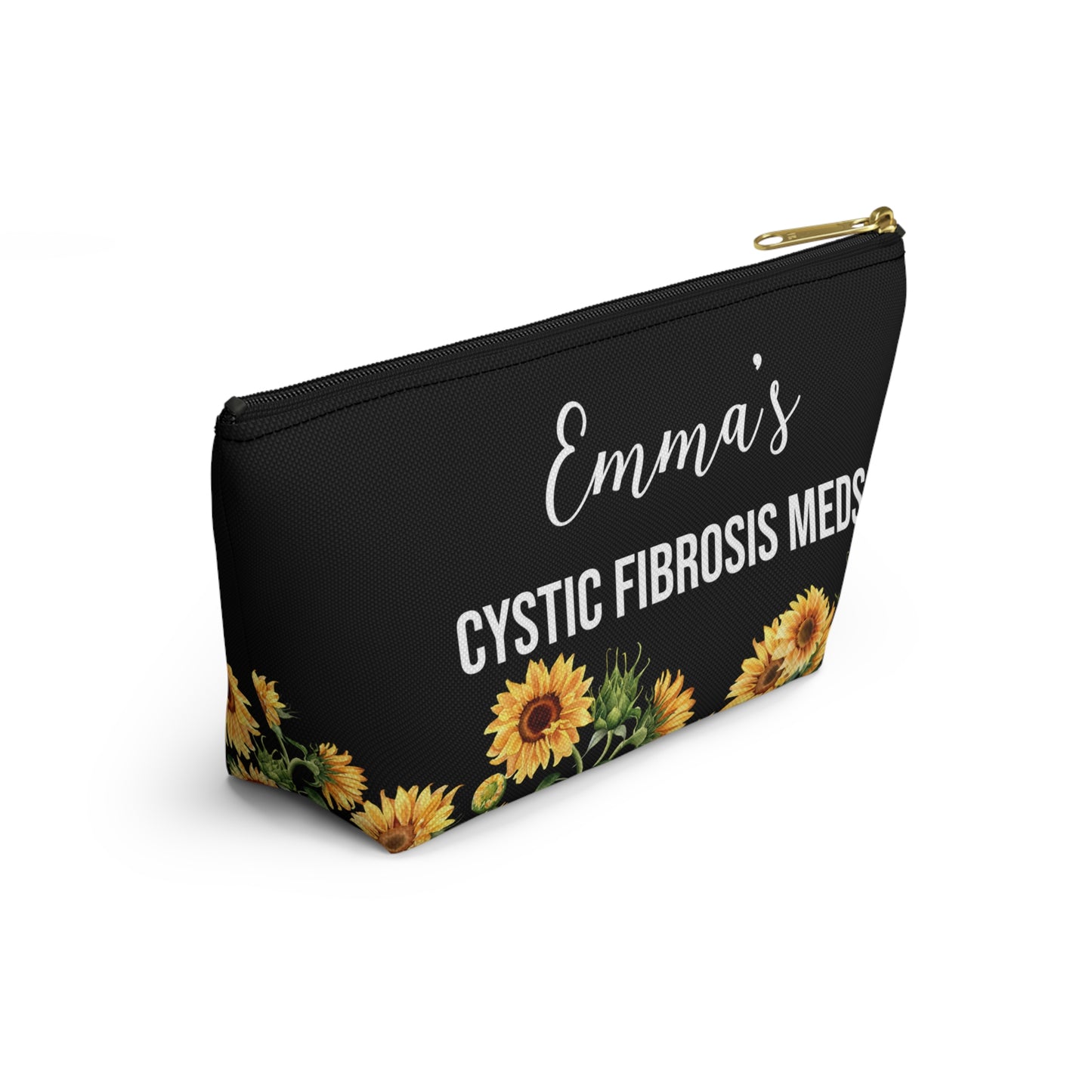 Cystic Fibrosis Meds Pouch for Daily Medication Storage Personalized Medical Travel Bag for Kids and Adults with CF Essentials Inside