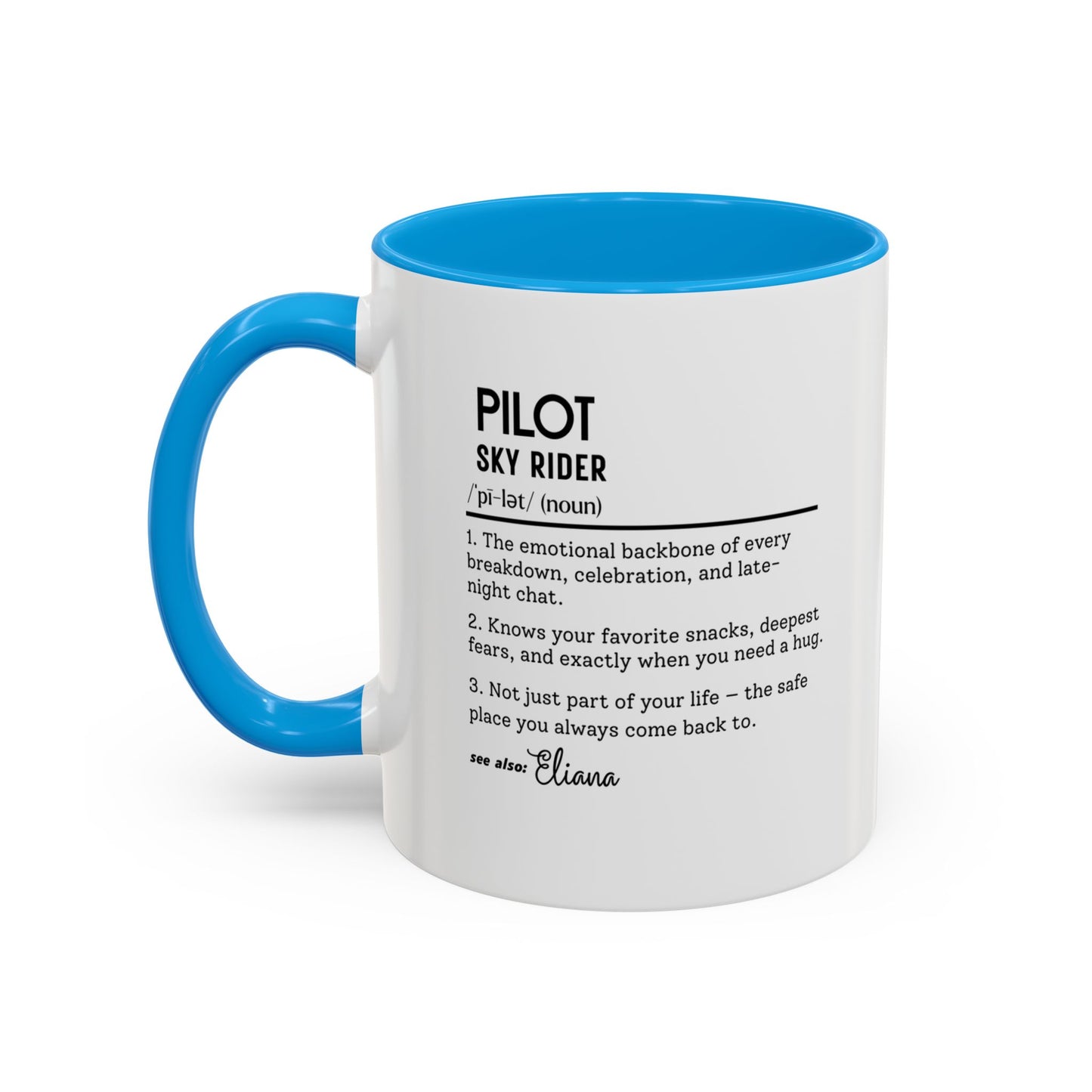 Aviation Pilot Dictionary Mug, Funny Sky Rider Gift, Personalized Coffee Cup, Colorful Mugs (11oz, 15oz), Aviation Gifts for Pilots,