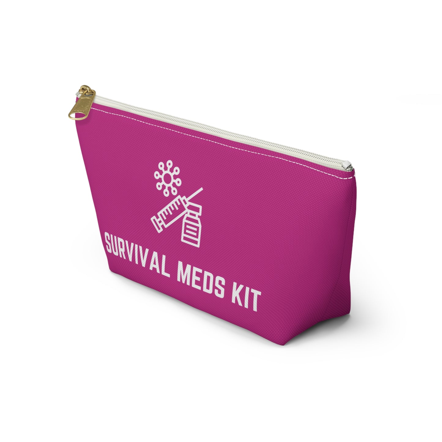 Personalized Survival Meds Kit Pouch for Emergency Medication Storage Travel Organizer for First Aid and Daily Health Essentials