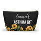 Personalized Asthma Kit Inhaler Bag for Emergency Medications Compact Travel Pouch for Kids or Adults with Asthma Essentials Inside