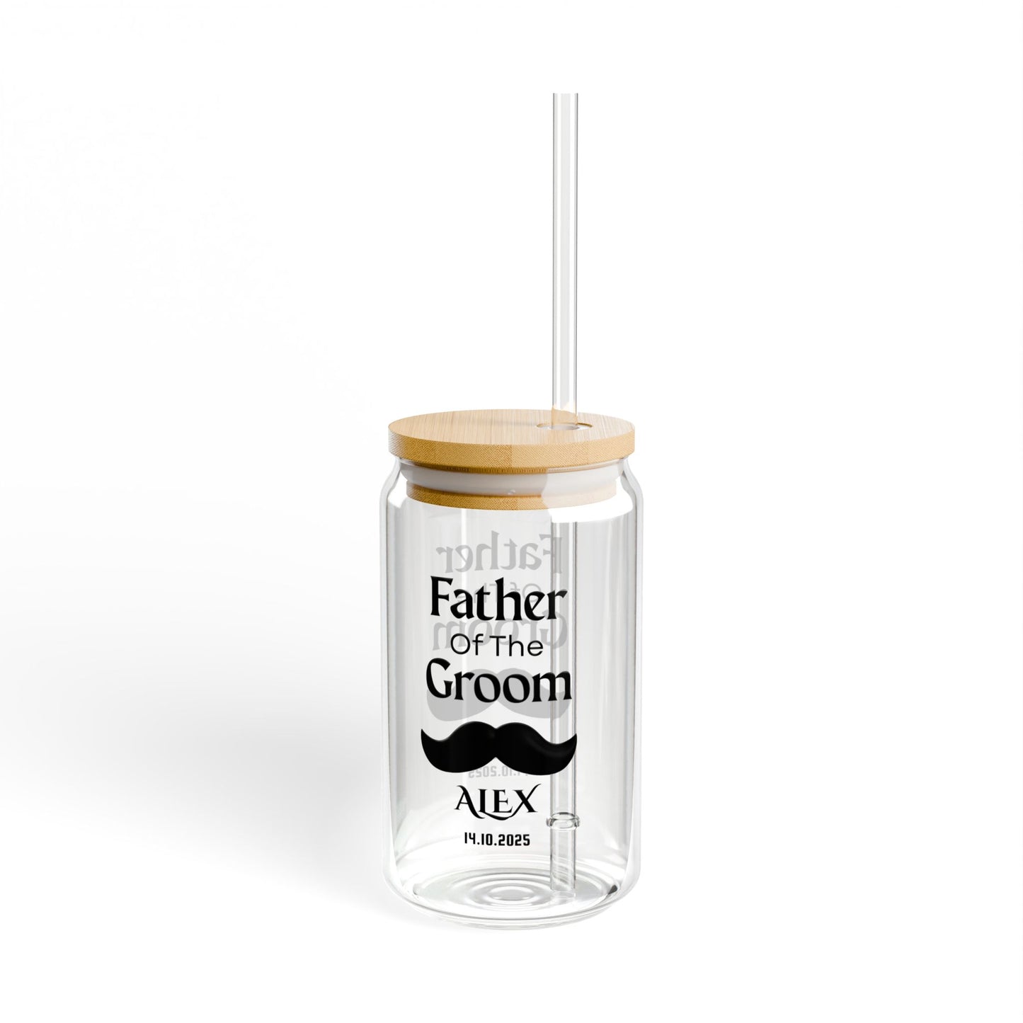 Father of the Groom Sipper, Custom Wedding Sipper, Personalized Groom Dad Gift, Wedding Day Gift, Groom Father Gift, Keepsake Cup, 16oz