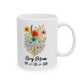 Boy Mom Mug 11oz 15oz Personalized Coffee Cup Gift for Moms with Sons Custom Ceramic Mug for Her Mothers Day or Birthday Gift Idea