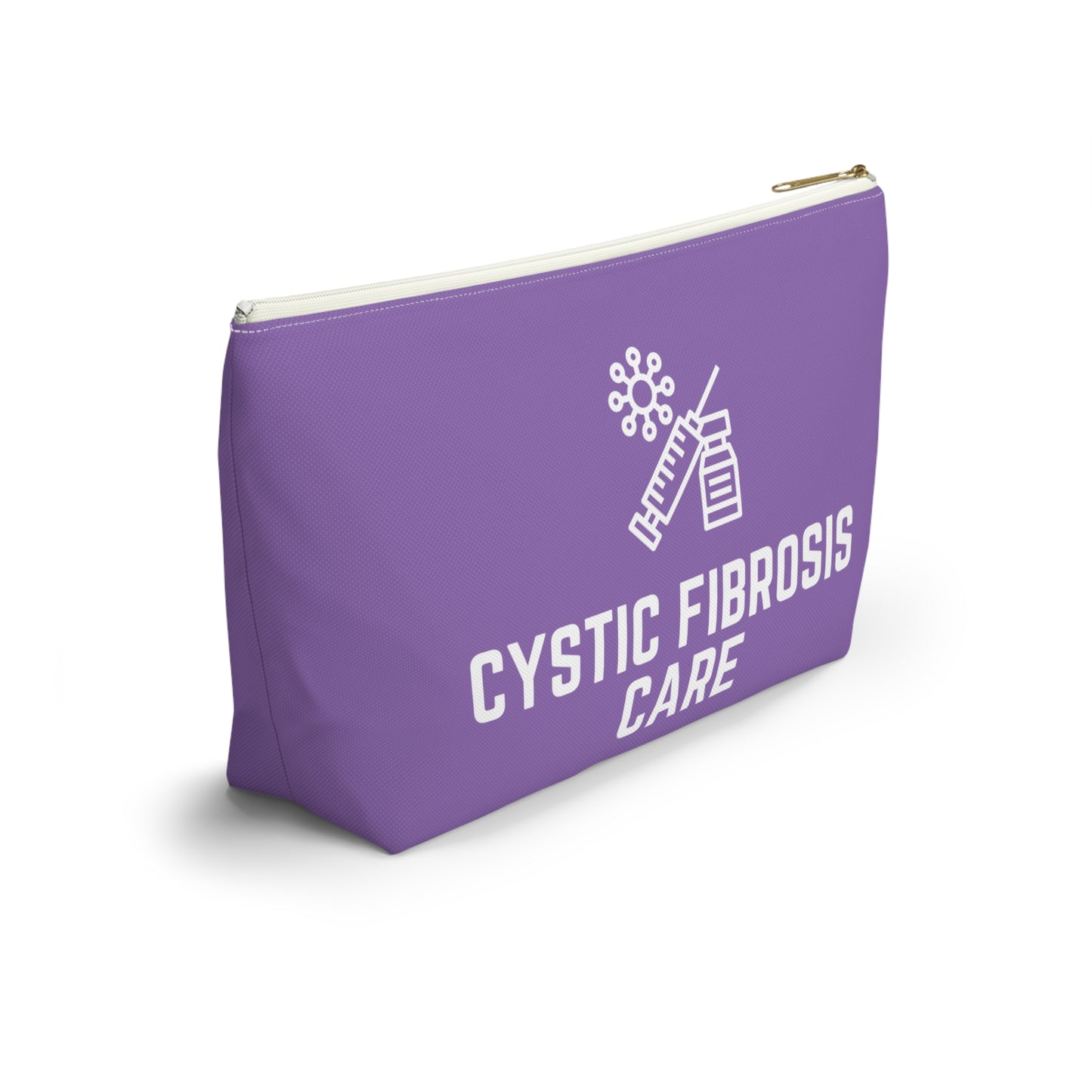 Personalized Cystic Fibrosis Care Pouch for Medication Storage Travel Organizer for Daily Treatment and Health Essentials