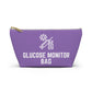 Personalized Glucose Monitor Bag for Diabetes Testing Kit Storage Travel Organizer for Glucometer Strips Lancets and Supplies