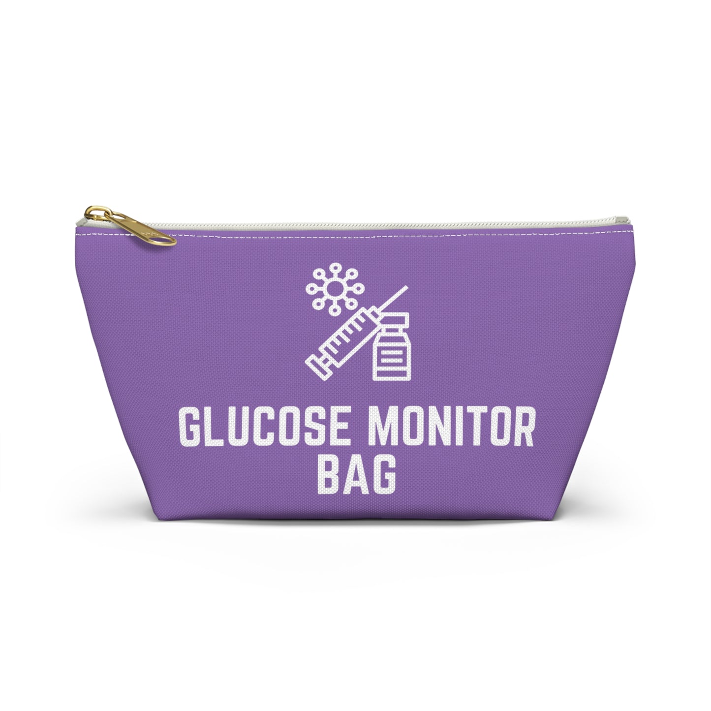 Personalized Glucose Monitor Bag for Diabetes Testing Kit Storage Travel Organizer for Glucometer Strips Lancets and Supplies