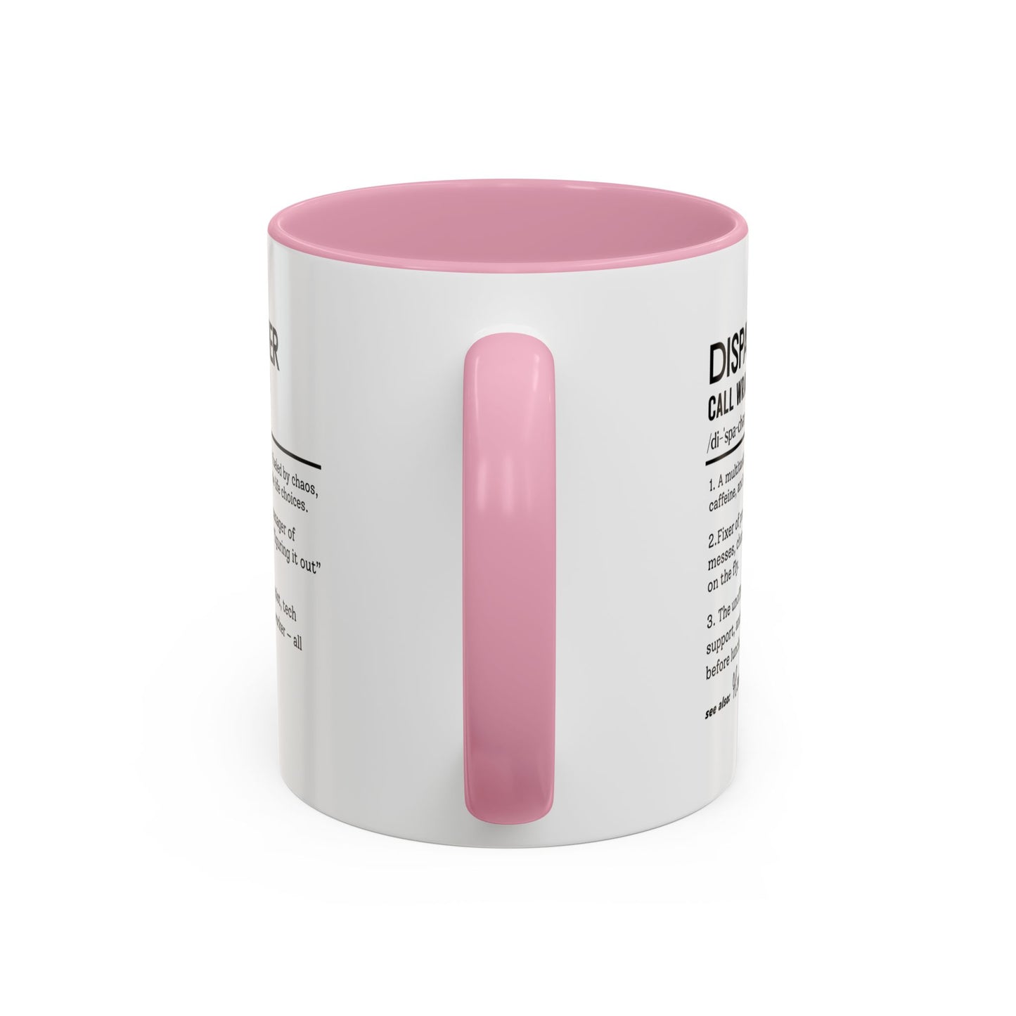 Dispatcher Dictionary Mug, Funny Call Wrangler Coffee Cup, Personalized Gift for Dispatch Pros, Colorful Mugs 11oz 15oz