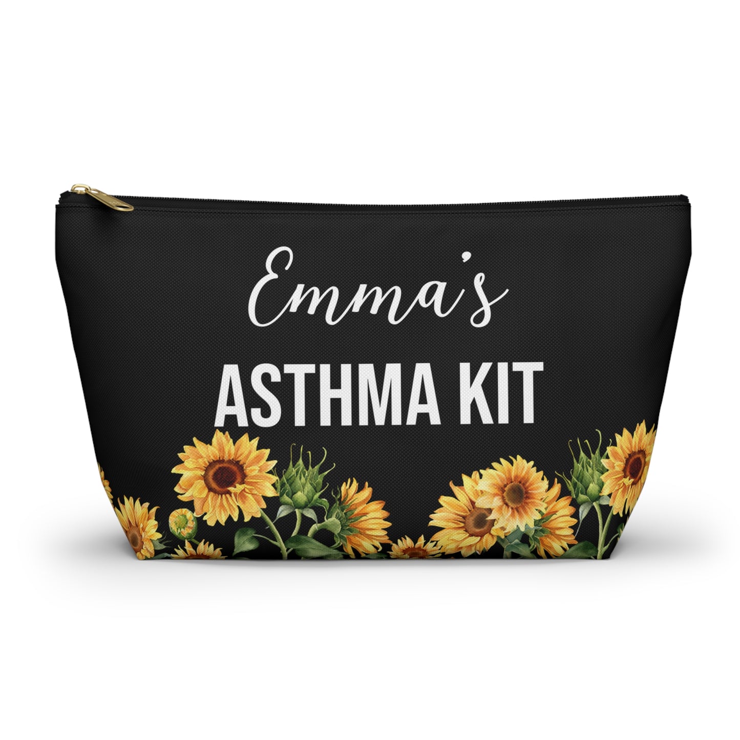 Personalized Asthma Kit Inhaler Bag for Emergency Medications Compact Travel Pouch for Kids or Adults with Asthma Essentials Inside