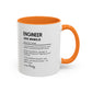 Custom Engineer Mug, Funny Engineering Definition Gift, STEM Coffee Cup, Personalized Tech Gift, Problem Solver Mug, Nerdy Office Cup