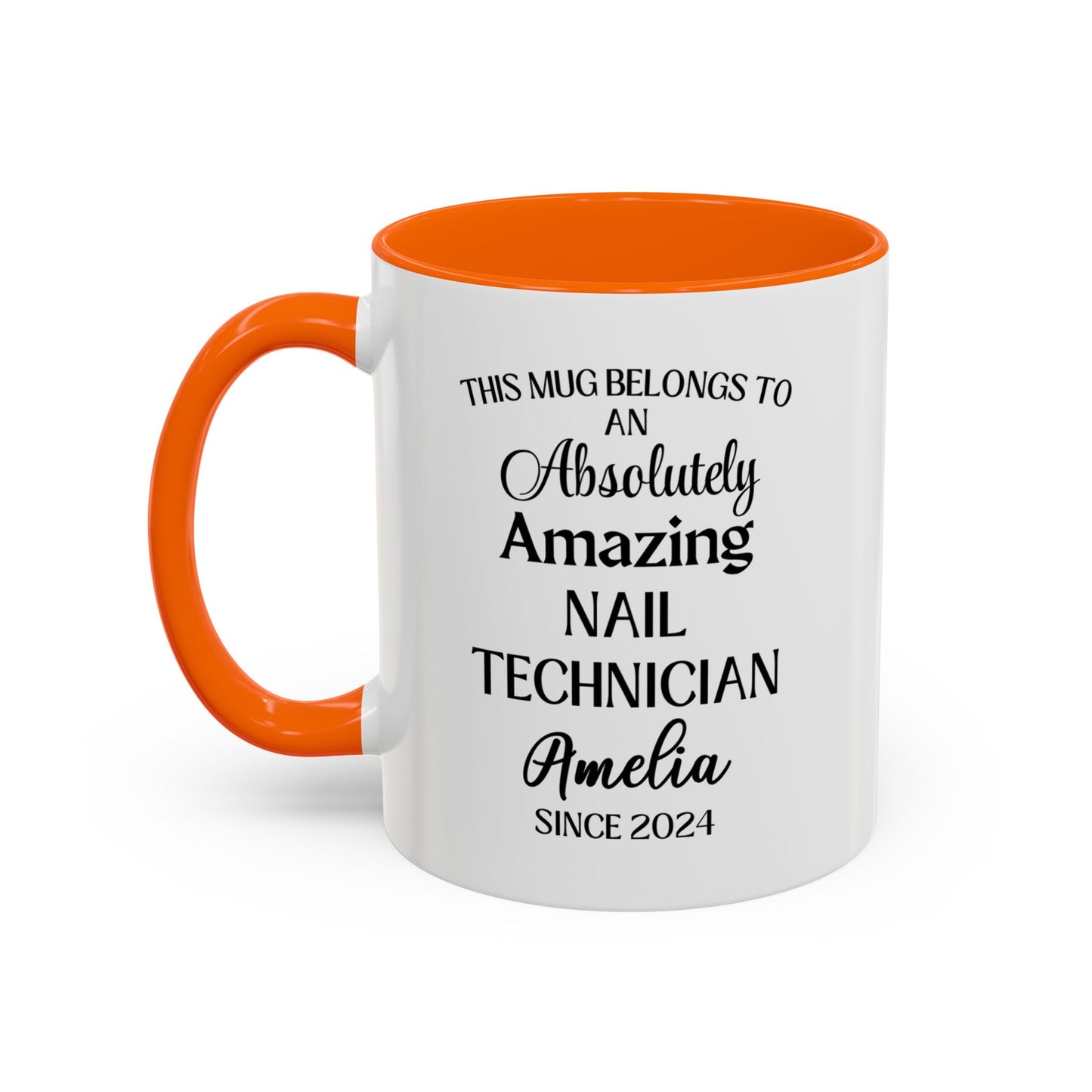 Coffee Mug, Custom Nail Technician Mug, Funny Nail Tech Gift, Personalized Salon Mug, Nail Artist Coffee Cup, Beauty Professional Gift