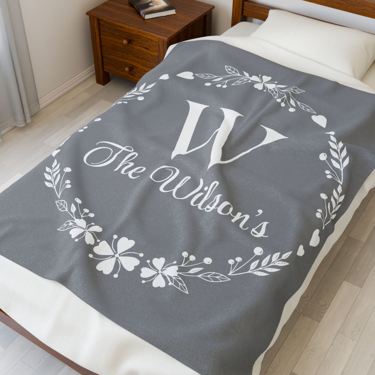 Custom Family Name Blanket, Last Name Blanket, Initials Blanket, Wedding Gift, Anniversary Gift, Housewarming Gift, Gift for Family