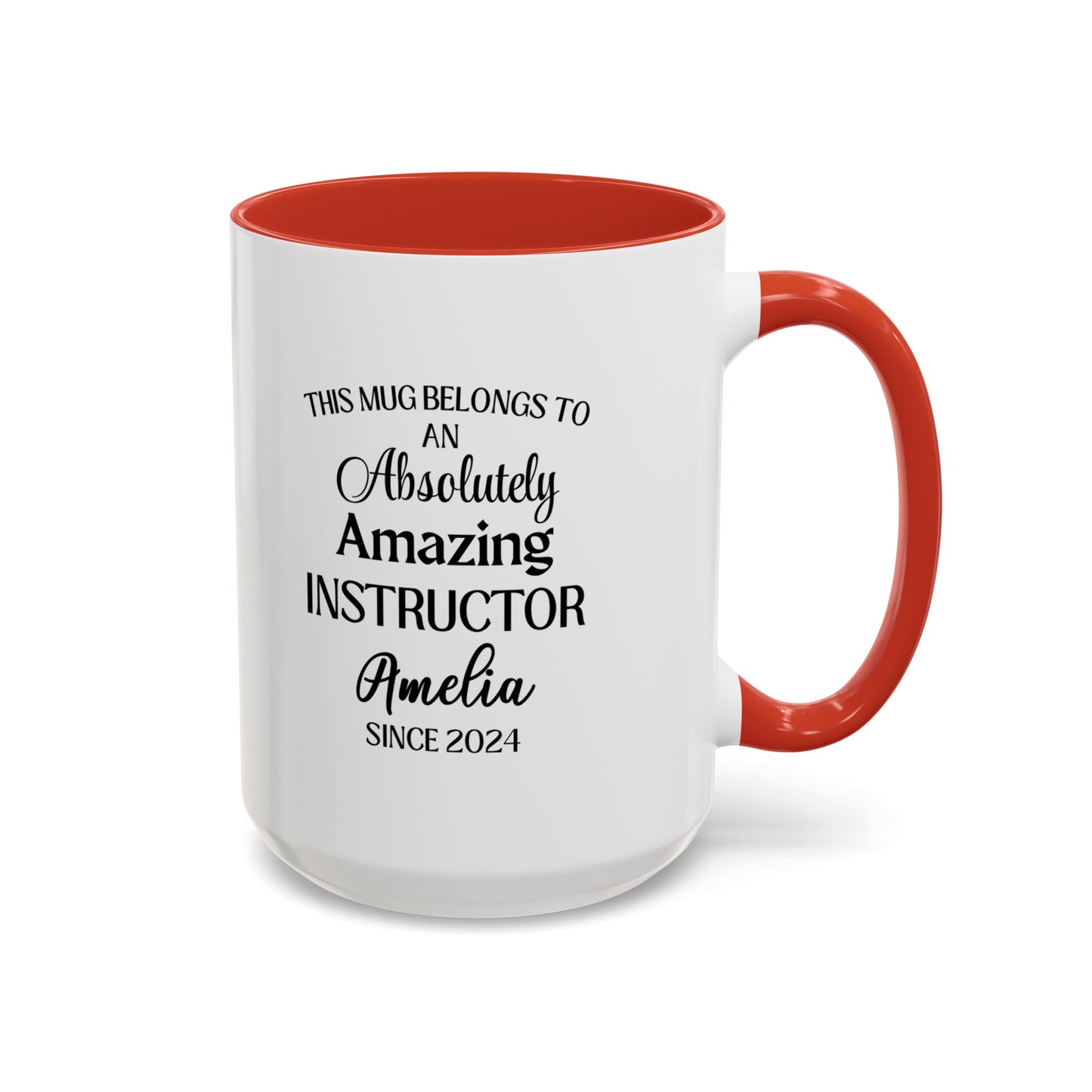 Custom Instructor Mug, Funny Teaching Gift, Personalized Educator Coffee Cup, Mentor Appreciation Mug