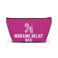 Personalized Migraine Relief Bag Pouch for Pain Management Essentials Travel Organizer for Migraine Medication and Comfort Supplies