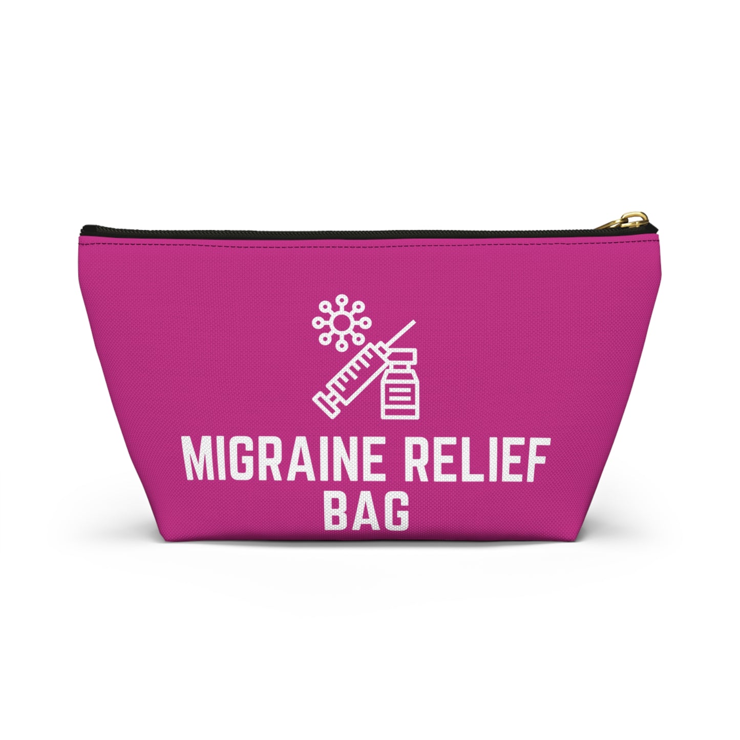 Personalized Migraine Relief Bag Pouch for Pain Management Essentials Travel Organizer for Migraine Medication and Comfort Supplies