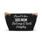 Dog Mom Essentials Pouch Gift For Dog Lovers Pet Treat Bag Organizer Cute Makeup Travel Case For Dog Mama Everyday Carry Dog Walker Gift
