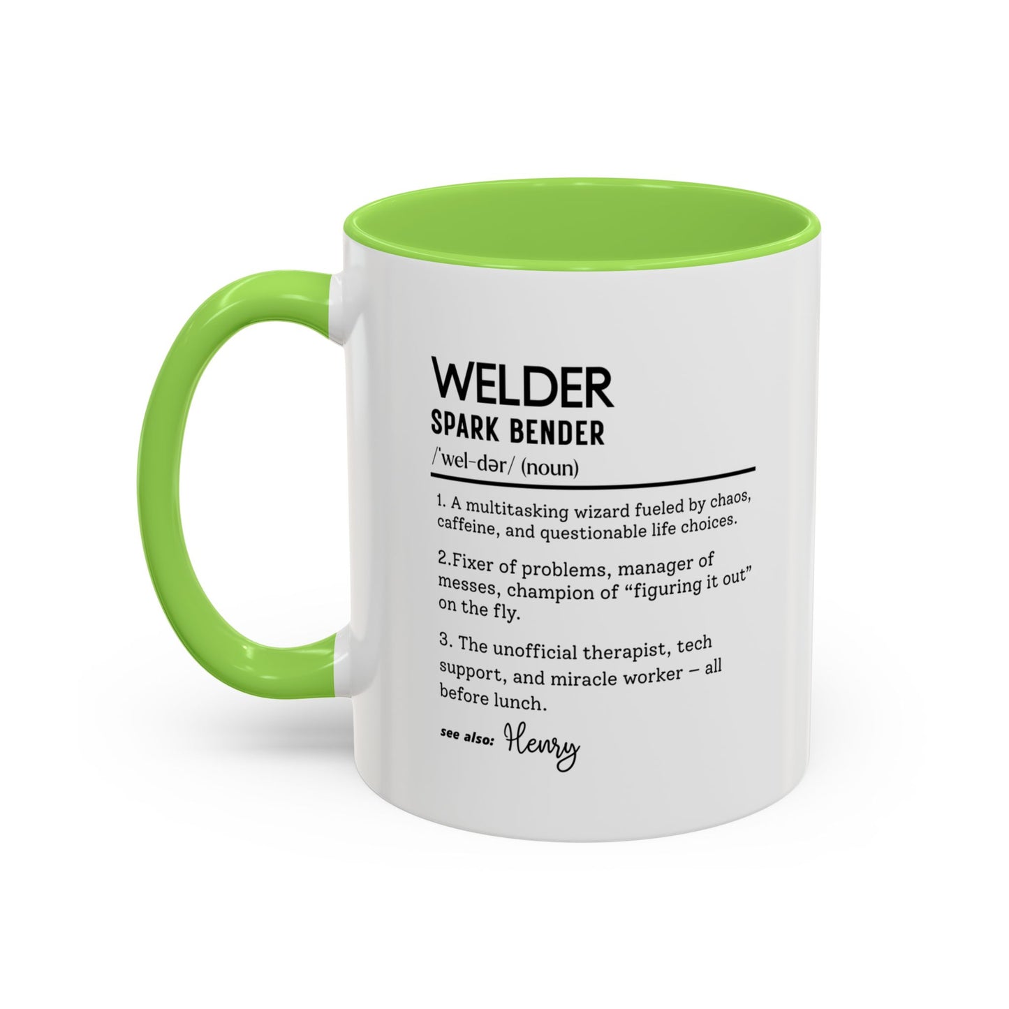 Custom Welder Mug, Spark Bender Dictionary Mug, Funny Welding Gift, Personalized Coffee Cup for Welders, Colorful Mugs 11oz 15oz