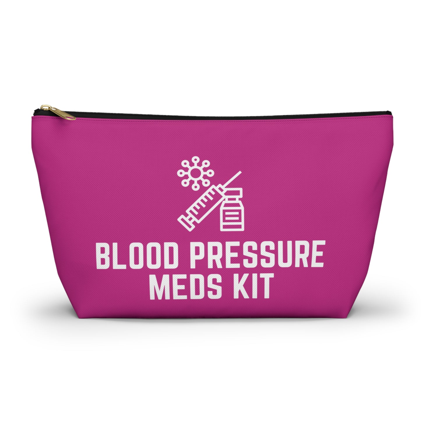 Personalized Blood Pressure Meds Kit Pouch for Daily Medication Storage Travel Organizer for Hypertension and Health Essentials