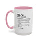 Tailor Mug, Stitch Sorcerer Gift, Sewing Lover Coffee Mug, Seamstress Appreciation Gift, Colorful Mugs (11oz, 15oz)
