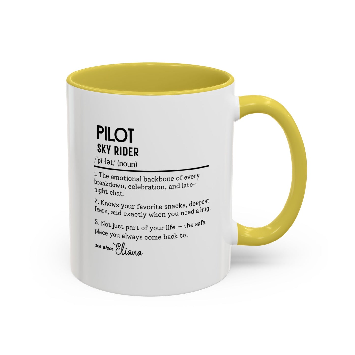 Aviation Pilot Dictionary Mug, Funny Sky Rider Gift, Personalized Coffee Cup, Colorful Mugs (11oz, 15oz), Aviation Gifts for Pilots,