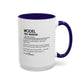 Model Dictionary Mug, Funny Pose Warrior Mug Gift, Personalized Runway Star Coffee Cup, Colorful Mugs (11oz, 15oz)