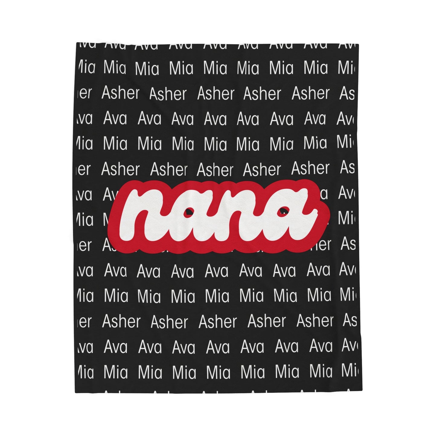 Personalized Nana Blanket, Custom Name Blanket, Gift for Nana, Grandma Gift, Cozy Throw Blanket, Birthday Gift, Mothers Day Gift