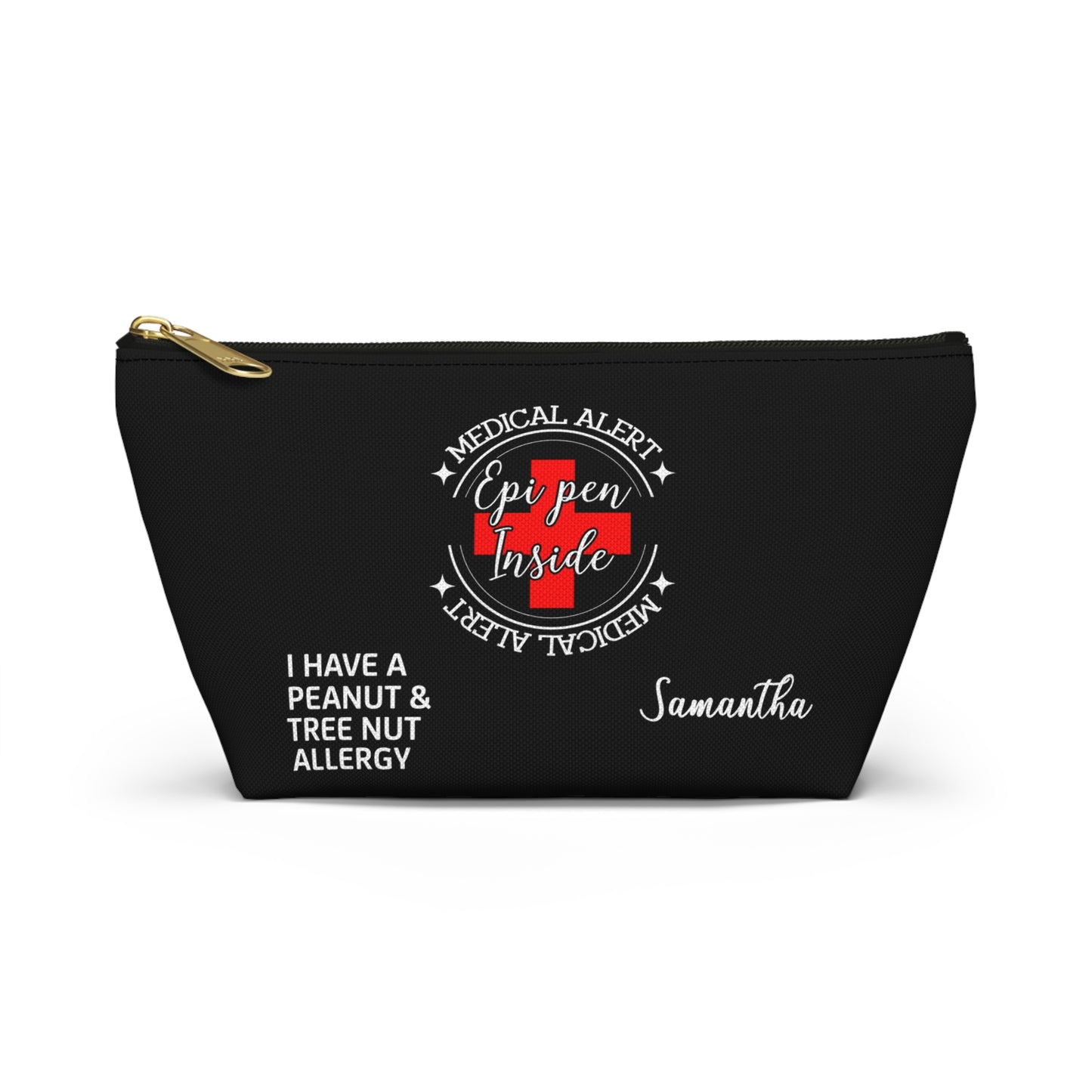 Personalized Medical Alert EpiPen Pouch for Peanut and Tree Nut Allergy Samantha Emergency Allergy Kit Travel Organizer