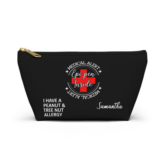 Personalized Medical Alert EpiPen Pouch for Peanut and Tree Nut Allergy Samantha Emergency Allergy Kit Travel Organizer