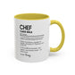 Funny Chef Mug, Custom Culinary Gift, Personalized Cooking Mug, Kitchen Humor Cup, Foodie Definition Mug, Colorful Mugs (11oz, 15oz)