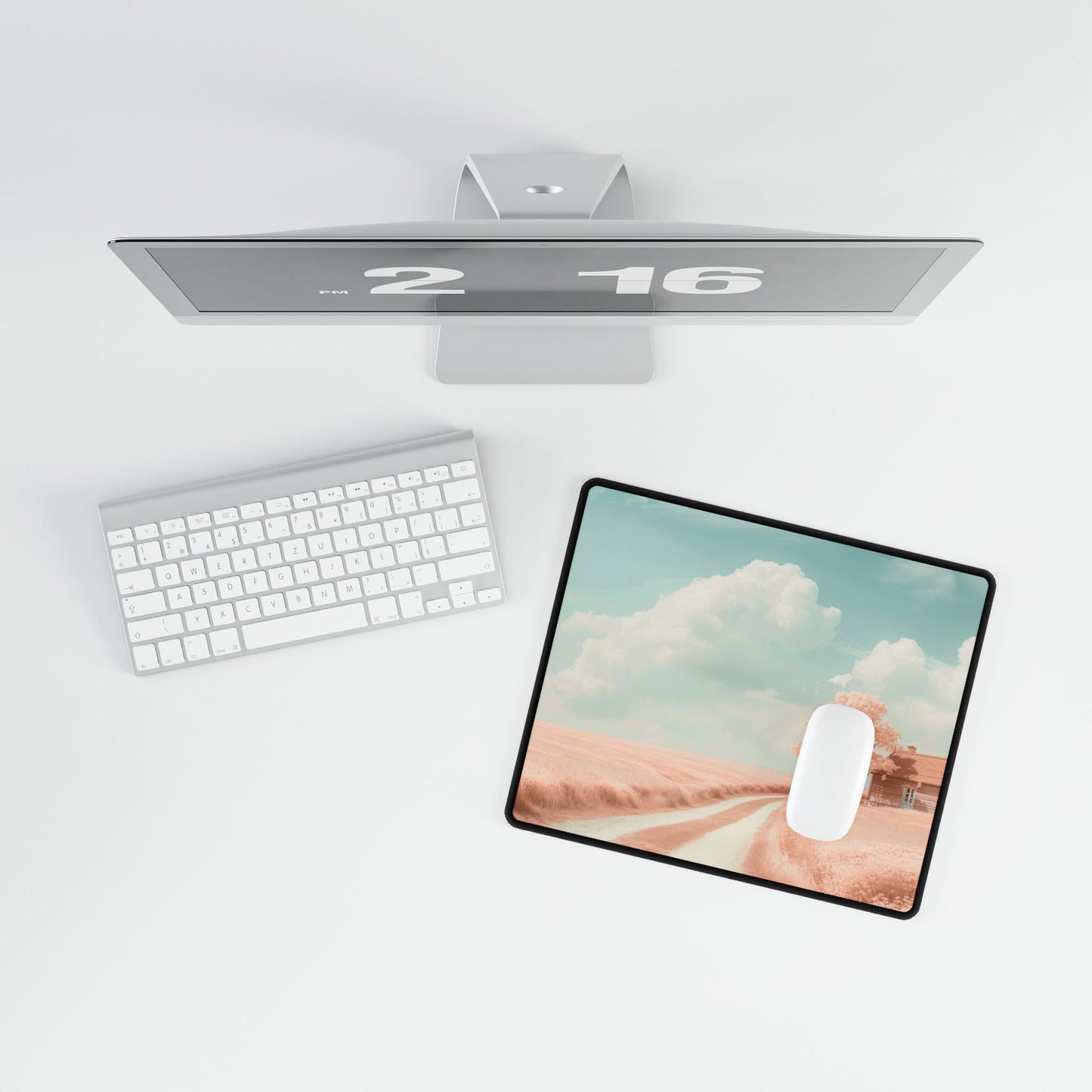 Dreamy Landscape Desk Mat - Aesthetic Office Decor, Personalized Workspace, Gift for Students, Home Office Essentials, NFT Inspired Design