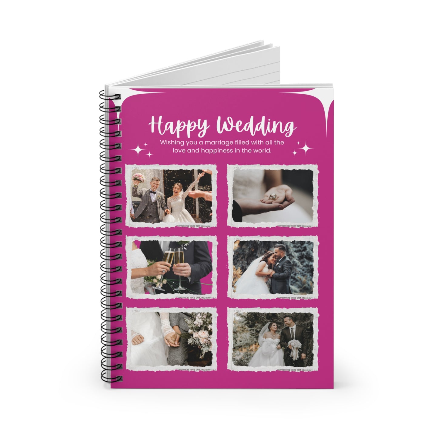 Personalized Wedding Journal Book, Custom Bride and Groom Notebook, Wedding Memory Book, Couple Gift, Name Diary, Engagement Gift