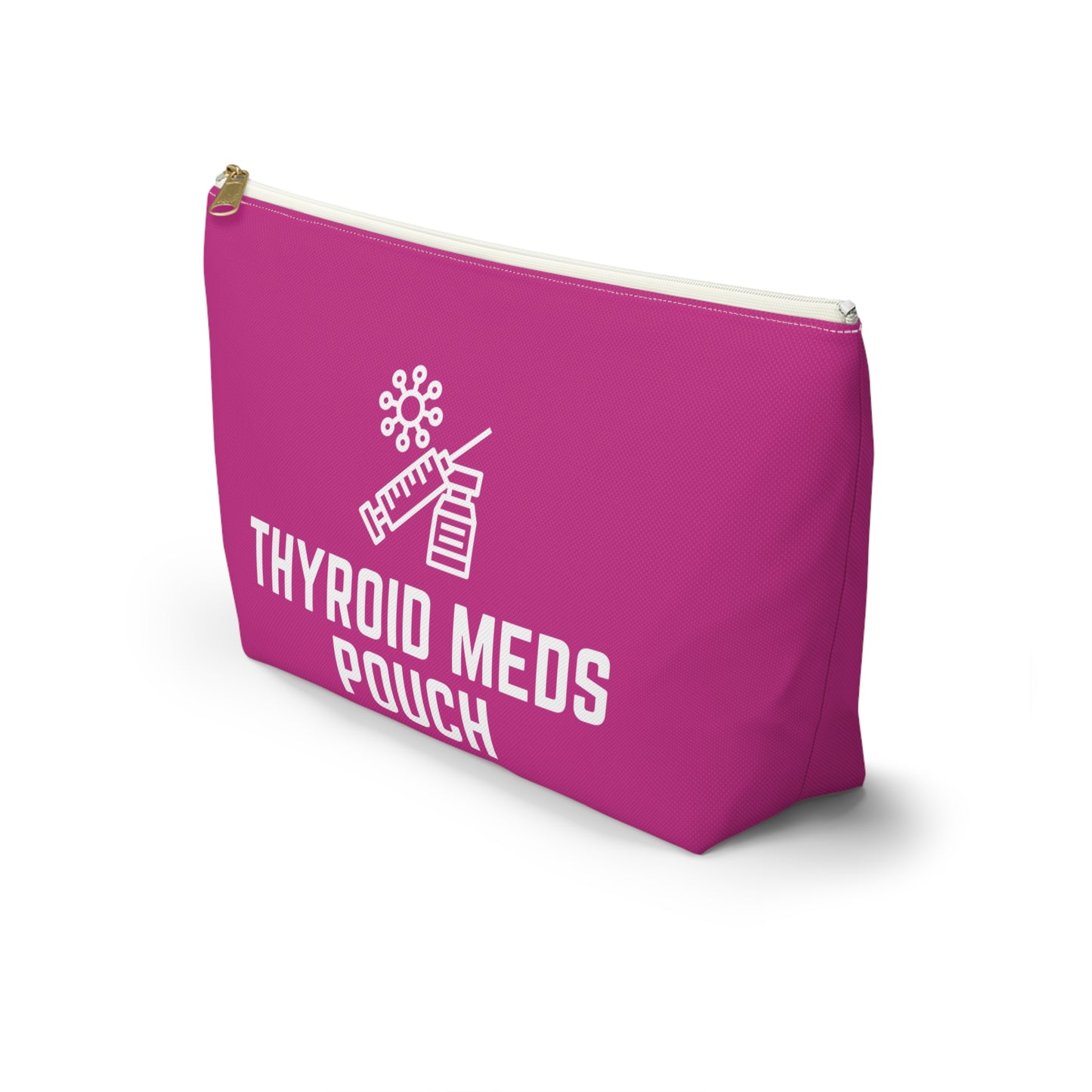 Personalized Thyroid Meds Pouch for Daily Medication Storage Travel Organizer for Hypothyroidism and Health Essentials