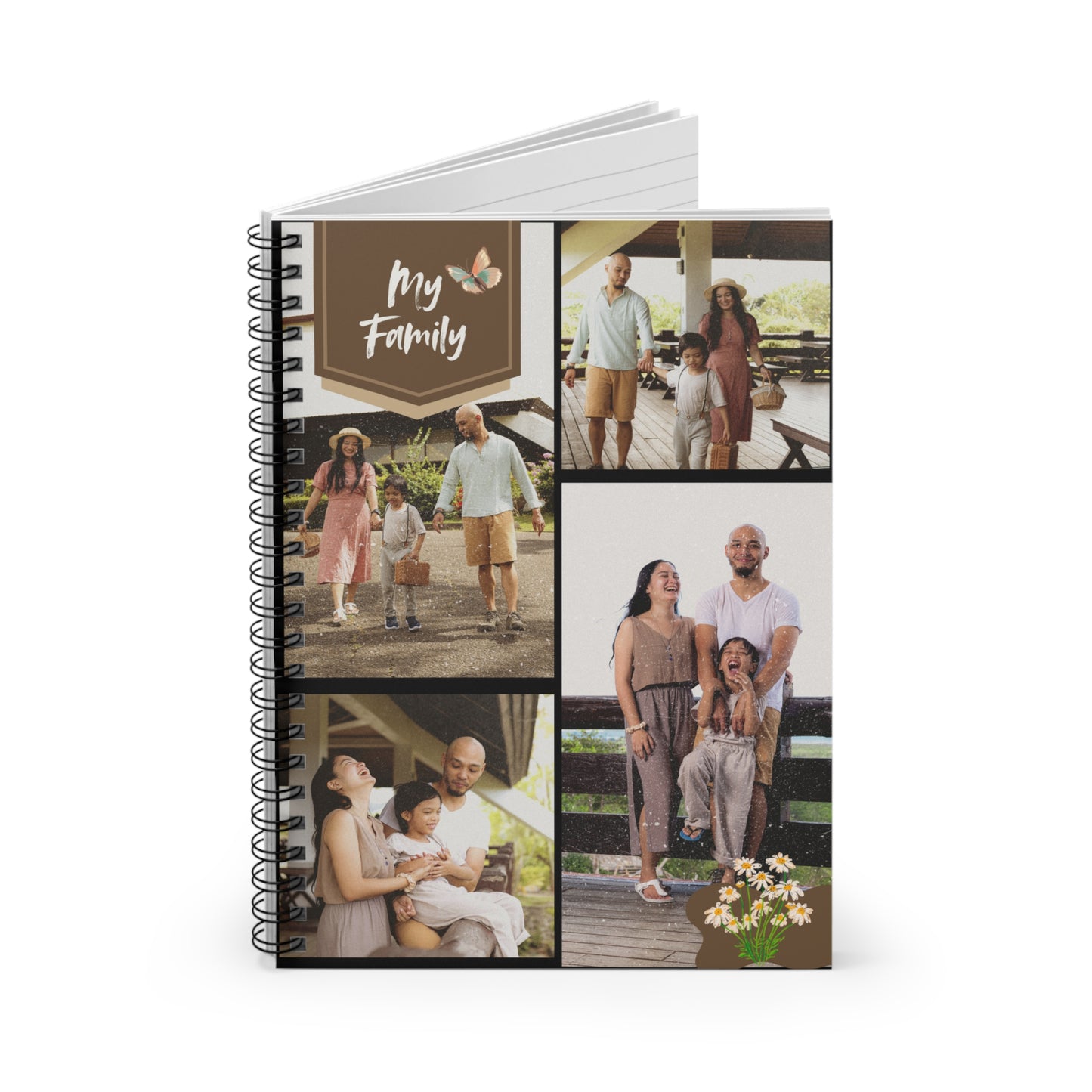 Personalized Family Journal Book, Custom Family Memory Notebook, Gift for Parents, Family Name Keepsake, Holiday Gift, Family Diary