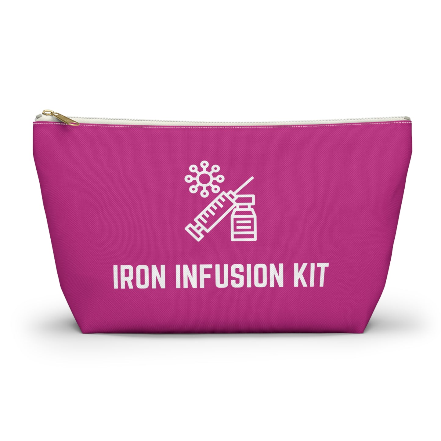 Personalized Iron Infusion Kit Pouch for Medical Essentials Storage Bag for IV Supplies Travel Organizer for Health and Wellness