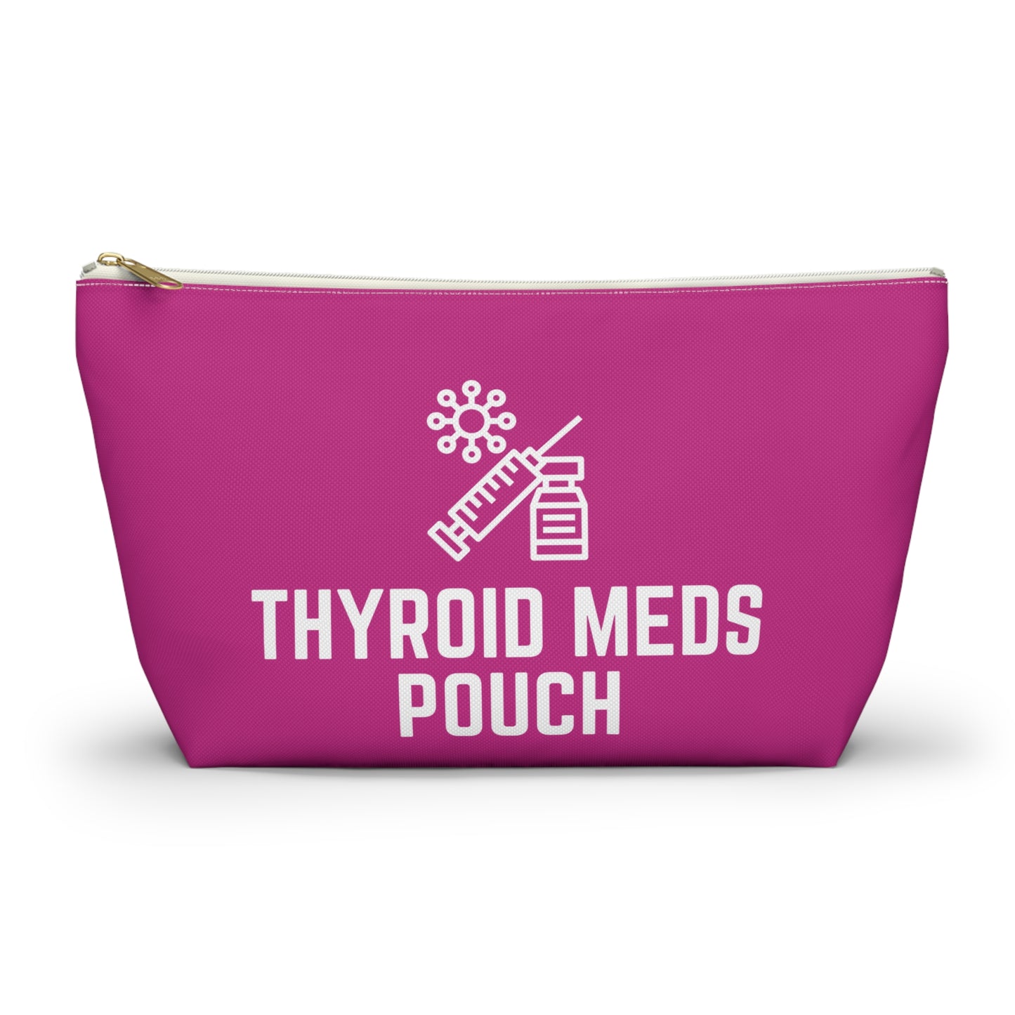 Personalized Thyroid Meds Pouch for Daily Medication Storage Travel Organizer for Hypothyroidism and Health Essentials
