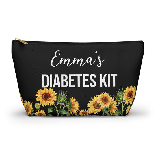 Diabetes Kit Pouch for Insulin Glucose Tabs and Supplies Personalized Medical Bag for Daily Use Travel or Emergency Diabetes Essentials