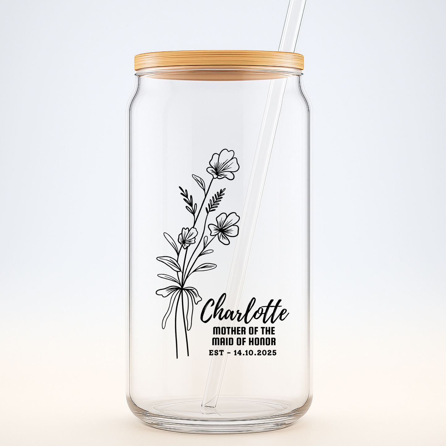Mother of the Maid of Honor Sipper, Wedding Party Gift, Bride Squad Sipper, Wedding Keepsake, Wedding Support, 16oz Custom Cup