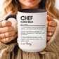 Funny Chef Mug, Custom Culinary Gift, Personalized Cooking Mug, Kitchen Humor Cup, Foodie Definition Mug, Colorful Mugs (11oz, 15oz)