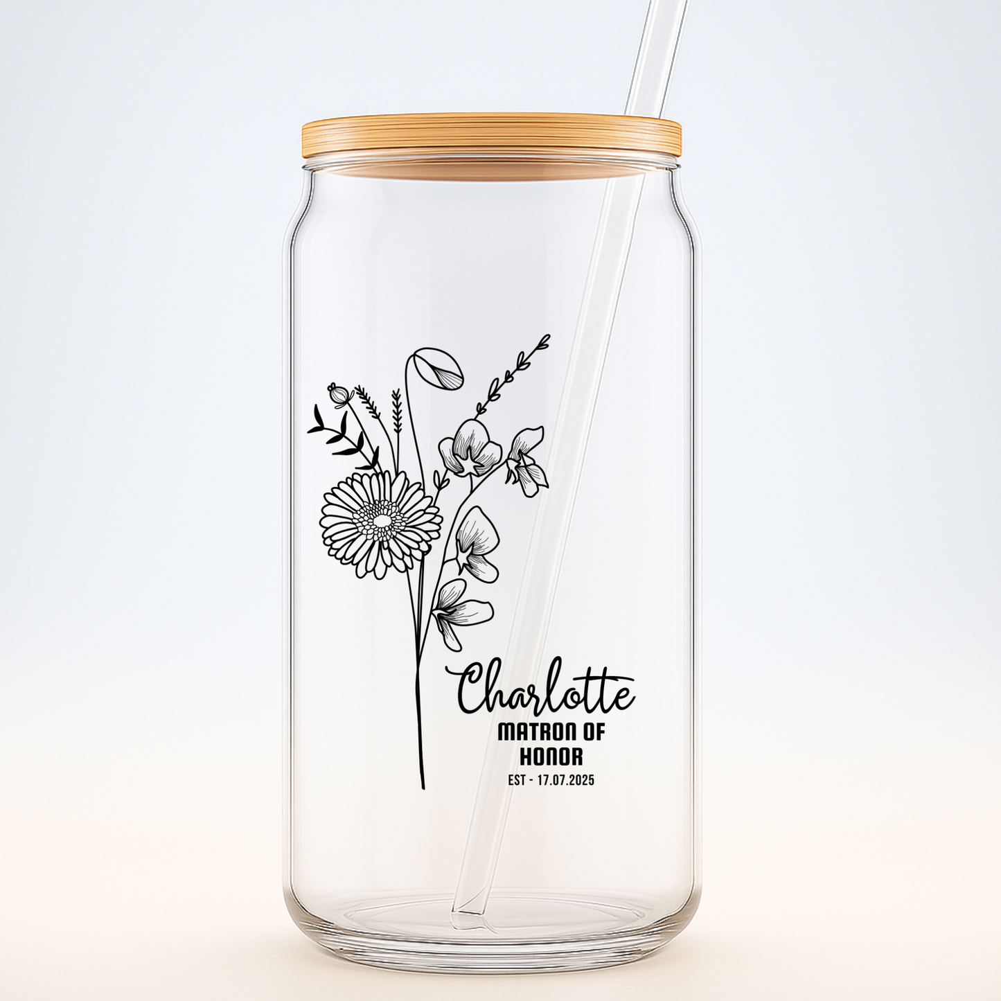 Matron of Honor Sipper, Wedding Party Gift, Bride Squad Sipper, Wedding Keepsake, Bridal Support Gift, Custom Wedding Sipper, 16oz Cup